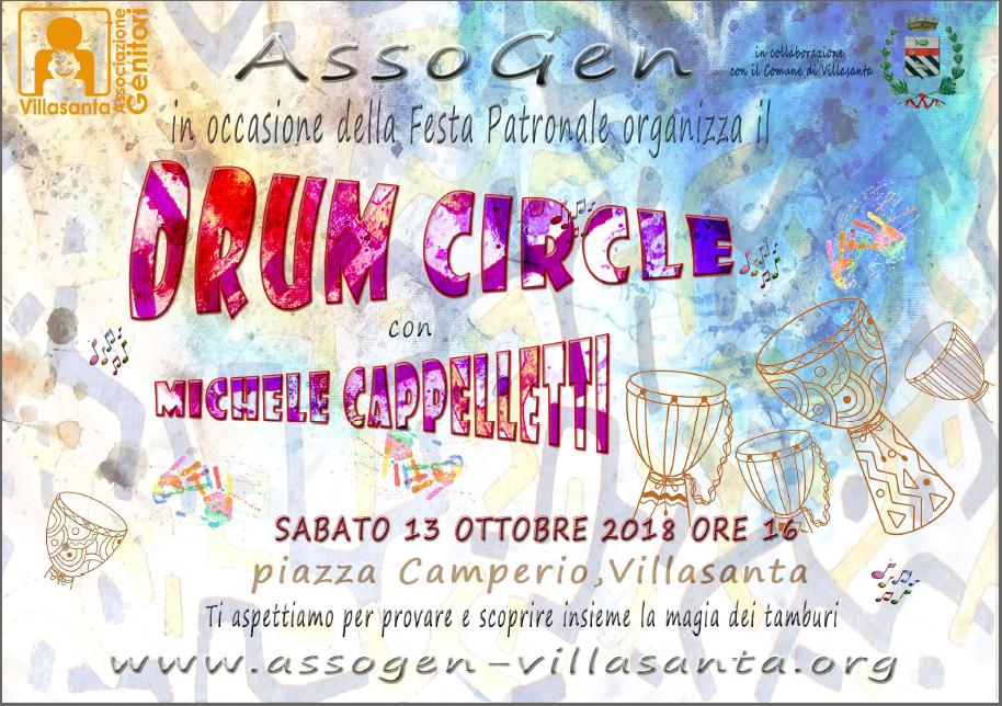13 ottobre 2018 – “Drum Circle” – con Michele Cappelletti