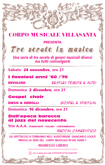 Corpo Musicale di Villasanta: “Tre serate musicali 2012”