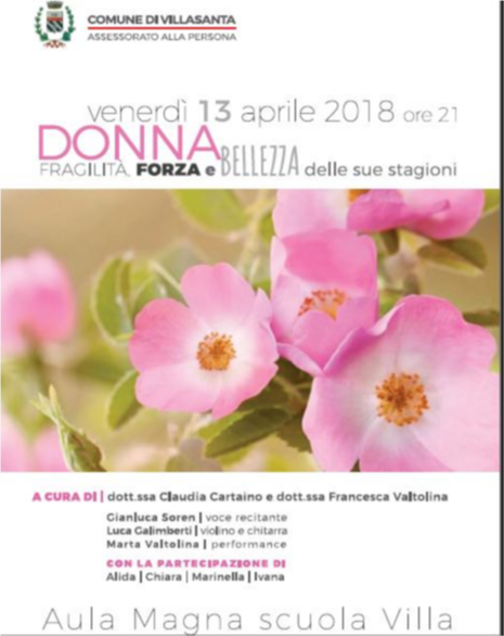 Comune di Villasanta: ” Donna, fragilità, forza e bellezza delle sue stagioni “