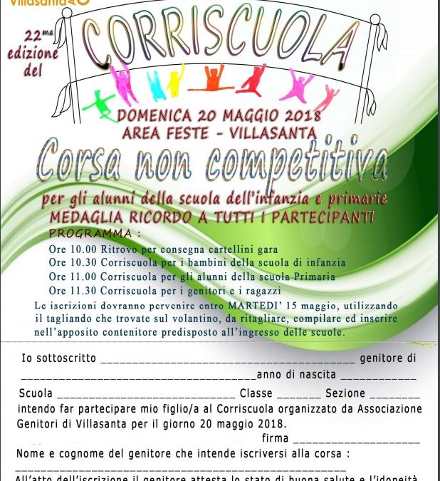 “CORRISCUOLA” – 22° edizione